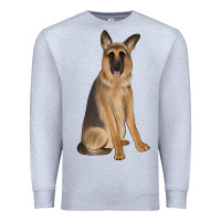 Heather Grey german shepherd Premium Sweatshirt - JahusDesignShop