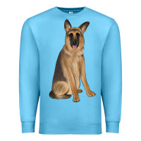 Ocean Blue german shepherd Premium Sweatshirt - JahusDesignShop