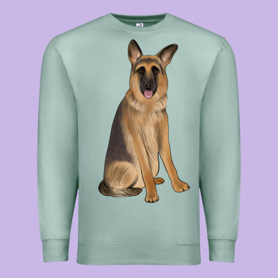 German Shepherd Premium Sweatshirt Designed By Jahusdesignshop