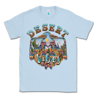 Dusty Blue desert vibes thunderbird Classic Tee - BarkalooDesign