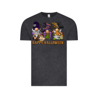Vintage Black happy halloween  gnomies Vintage Tee - BarkalooDesign