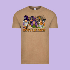 Happy Halloween  Gnomies Vintage Tee Designed By Barkaloodesign