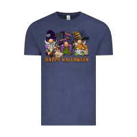 Vintage Denim happy halloween  gnomies Vintage Tee - BarkalooDesign