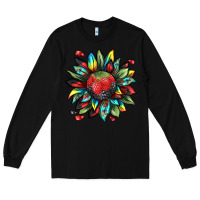 Black berry sunflower Long Sleeve Tee - texasbilliewilder