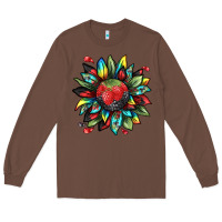 Chestnut berry sunflower Long Sleeve Tee - texasbilliewilder