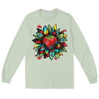 Matcha berry sunflower Long Sleeve Tee - texasbilliewilder
