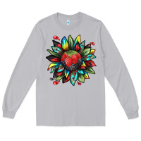 Moon Dust berry sunflower Long Sleeve Tee - texasbilliewilder