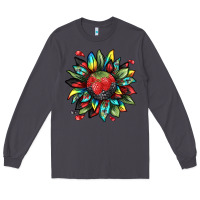 Smoke berry sunflower Long Sleeve Tee - texasbilliewilder