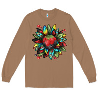 Toasted Coconut berry sunflower Long Sleeve Tee - texasbilliewilder