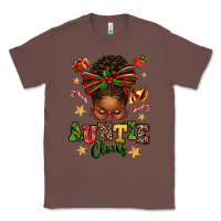 Chestnut Auntie Claus Afro Messy Bun Classic Tee - texasbilliewilder