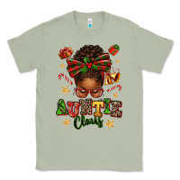 Matcha Auntie Claus Afro Messy Bun Classic Tee - texasbilliewilder