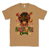 Toasted Coconut Auntie Claus Afro Messy Bun Classic Tee - texasbilliewilder