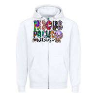 White hocus pocus witches Zipper Hoodie - CowhideDigitalArt