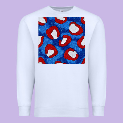 Glitter 4th Of July Seamless Pattern 8 Premium Sweatshirt Designed By Bundleandbundleshop