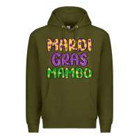 Army Green mardi gras mambo Premium Hoodie - MaliasSmallBusiness