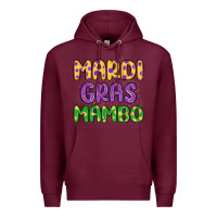 Burgundy mardi gras mambo Premium Hoodie - MaliasSmallBusiness