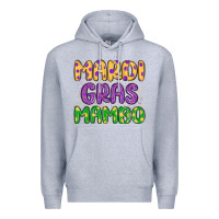Heather Grey mardi gras mambo Premium Hoodie - MaliasSmallBusiness