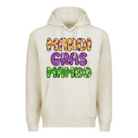 Oatmeal Heather mardi gras mambo Premium Hoodie - MaliasSmallBusiness