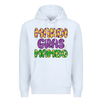 White mardi gras mambo Premium Hoodie - MaliasSmallBusiness