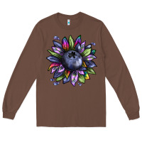 Chestnut blueberry sunflower Long Sleeve Tee - texasbilliewilder