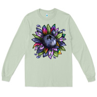 Matcha blueberry sunflower Long Sleeve Tee - texasbilliewilder