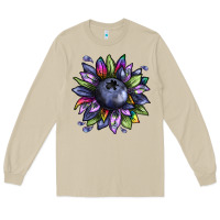 Mushroom blueberry sunflower Long Sleeve Tee - texasbilliewilder