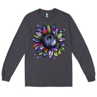 Smoke blueberry sunflower Long Sleeve Tee - texasbilliewilder