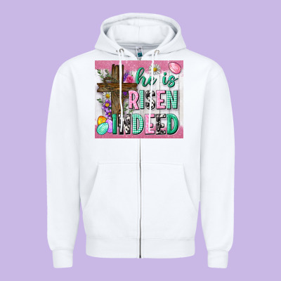He Is Risen Indeed Tumbler Zipper Hoodie Designed By Neo Western