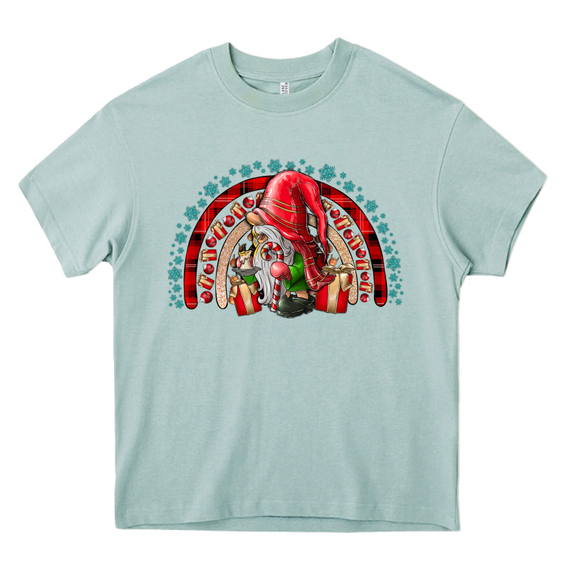 Festive Gnome With Gifts Heavy Core Tee by CowhideDigitalArt | Teevron