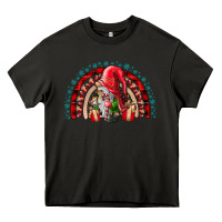 Asphalt festive gnome with gifts Heavy Core Tee - CowhideDigitalArt