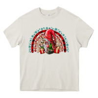 Cream festive gnome with gifts Heavy Core Tee - CowhideDigitalArt