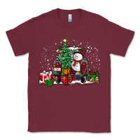 Burgundy christmas truck Classic Tee - RanaPortraitStore