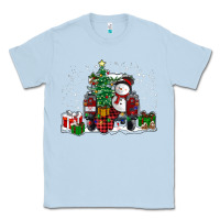 Dusty Blue christmas truck Classic Tee - RanaPortraitStore