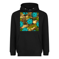 Black camouflage leopard gemstone seamless pattern Heavyweight Hoodie - BundleAndBundleShop