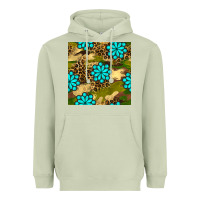 Matcha camouflage leopard gemstone seamless pattern Heavyweight Hoodie - BundleAndBundleShop