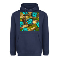 Navy camouflage leopard gemstone seamless pattern Heavyweight Hoodie - BundleAndBundleShop