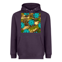 Plum camouflage leopard gemstone seamless pattern Heavyweight Hoodie - BundleAndBundleShop