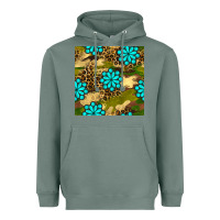 Sage camouflage leopard gemstone seamless pattern Heavyweight Hoodie - BundleAndBundleShop