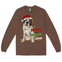 Chestnut merry and bright saint bernard Long Sleeve Tee - RanaPortraitStore