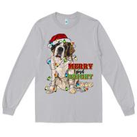 Moon Dust merry and bright saint bernard Long Sleeve Tee - RanaPortraitStore