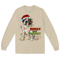 Mushroom merry and bright saint bernard Long Sleeve Tee - RanaPortraitStore
