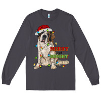 Smoke merry and bright saint bernard Long Sleeve Tee - RanaPortraitStore