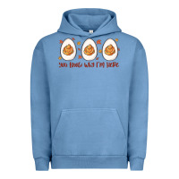 Pigment Pebble Blue you know why i'm here Urban Hoodie - MaliasSmallBusiness
