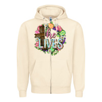 Sandshell He lives Easter with flowers Zipper Hoodie - Neo Western