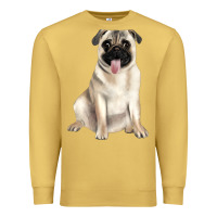 Antique Gold pug Premium Sweatshirt - JahusDesignShop