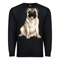 Black pug Premium Sweatshirt - JahusDesignShop