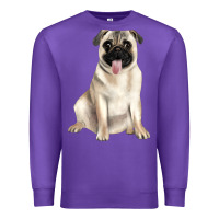 Purple pug Premium Sweatshirt - JahusDesignShop