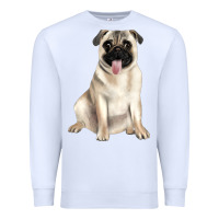 White pug Premium Sweatshirt - JahusDesignShop