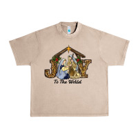 French Oak Joy To The World Baby Jesus Christmas Urban Heavy Tee - RanaPortraitStore