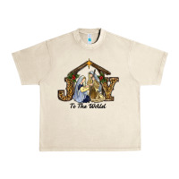 Sandshell Joy To The World Baby Jesus Christmas Urban Heavy Tee - RanaPortraitStore